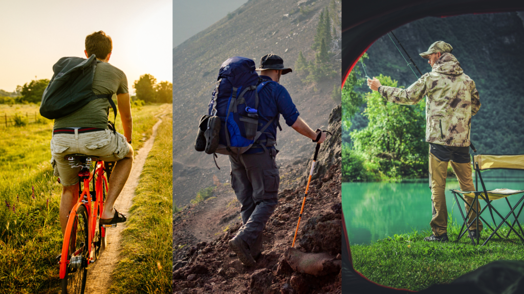 physical activities while do camping alone